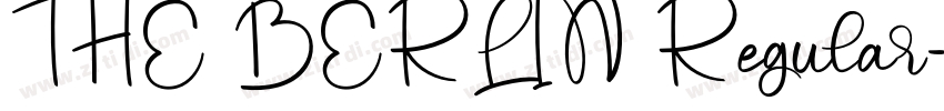 THE BERLIN Regular字体转换